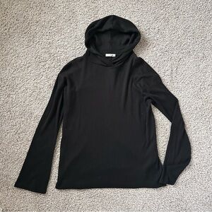rag & bone black lightweight hoodie